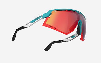 Превью  Велоочки RUDY PROJECT Defender Emerald/White Matt, Линзы: Multilaser Red (SP523823-0000)